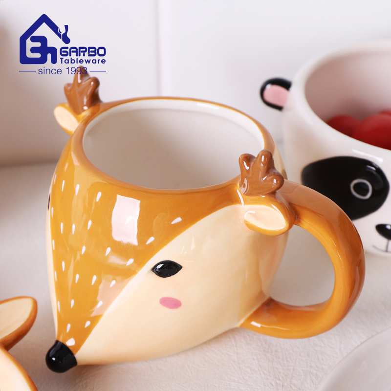 11oz Hot Sale High Quality Factory Price Colored Ceramic Cup Porcelain Coffee/ Tea Mug with Handle Stoneware
