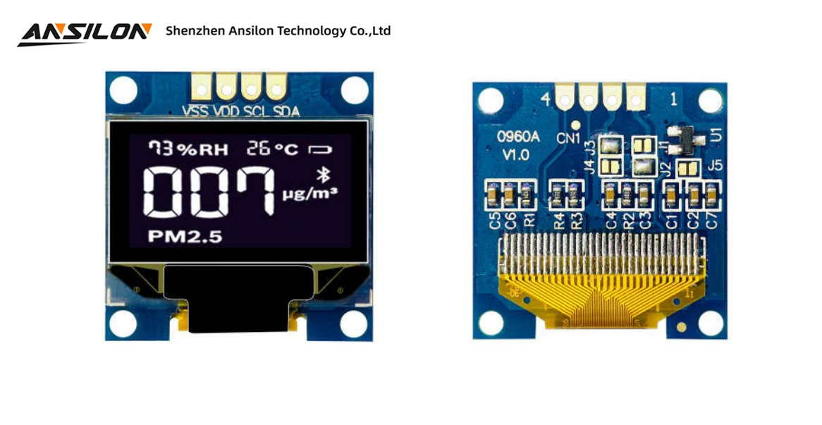 OLED модуль 0.96 дюйма 128x64 с широким углом обзора