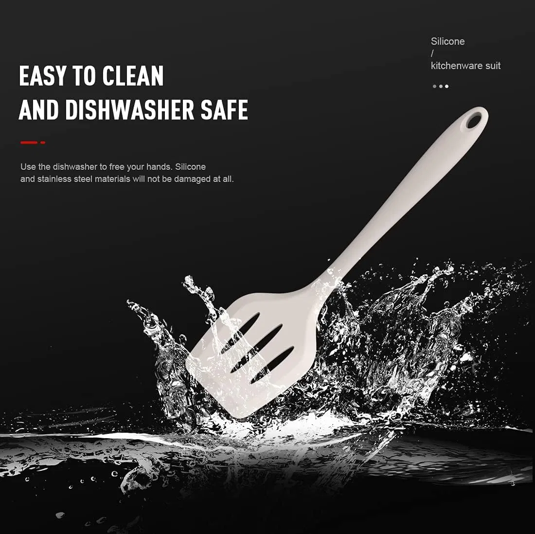 Heat Resistant Dishwasher Safe Nonstick Silicone Cooking Utensils Set
