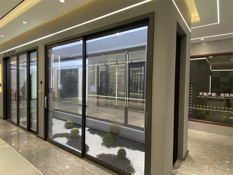 Aluminium Modern Double Glass Sliding Door