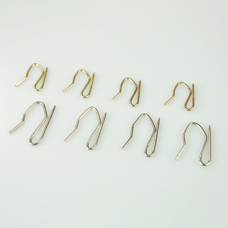 Metal Silver Curtain Hooks Pin-on Drapery Hooks