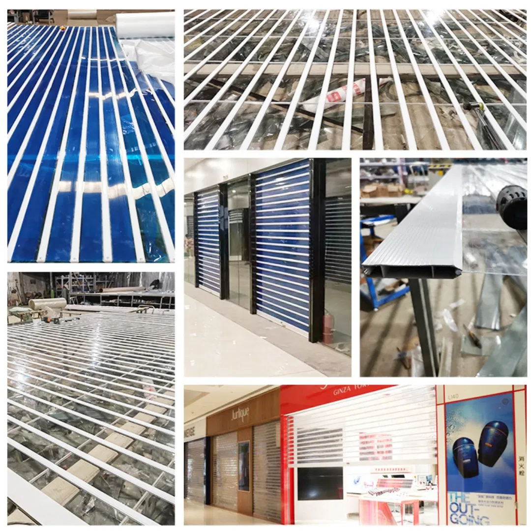 Versatile Automatic Door with PVC Rolling Shutter Design