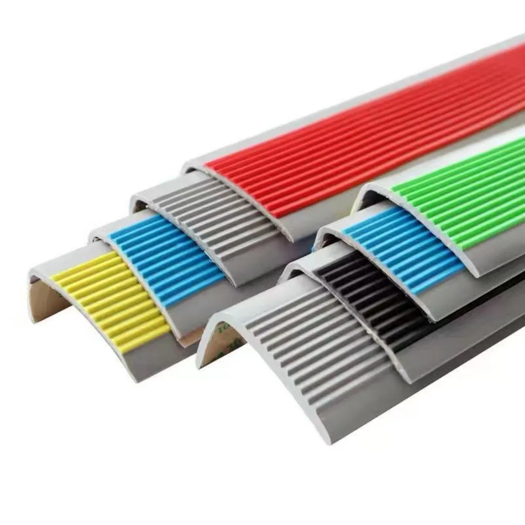 Rubber Stair Corner Trim Non-Slip Step Tread L Shape Stair Nosing Edge Protector