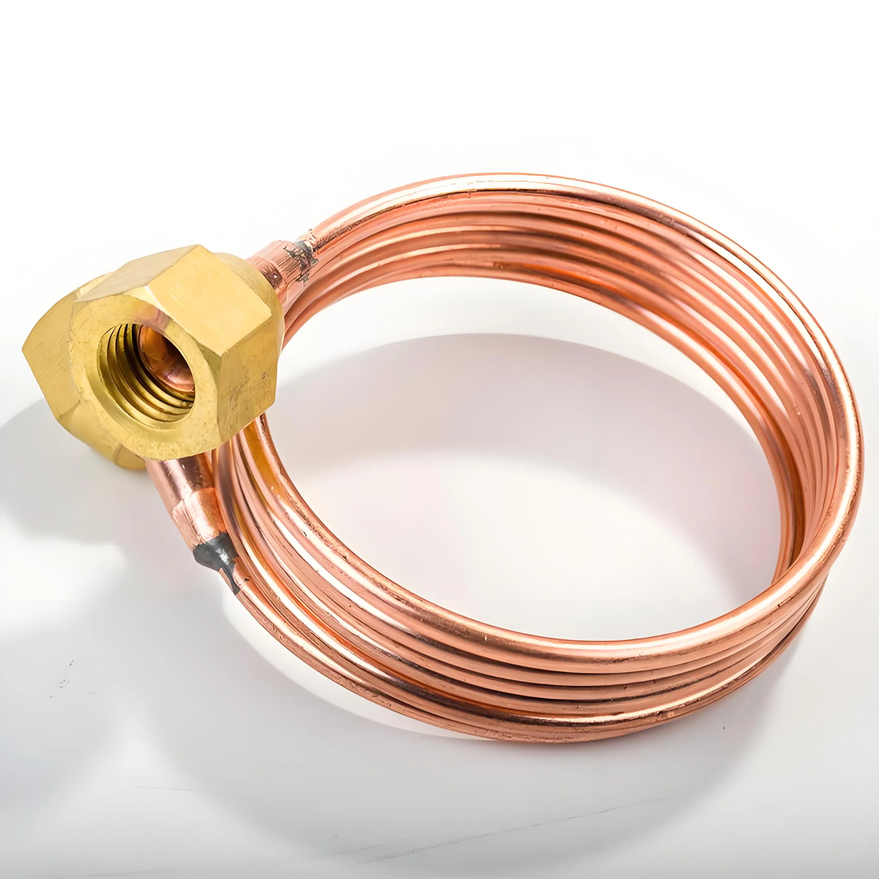 Refrigeration Od 3mm Capillary Tube with 1/4 Flare Nuts 1.5 Meter Lengthen