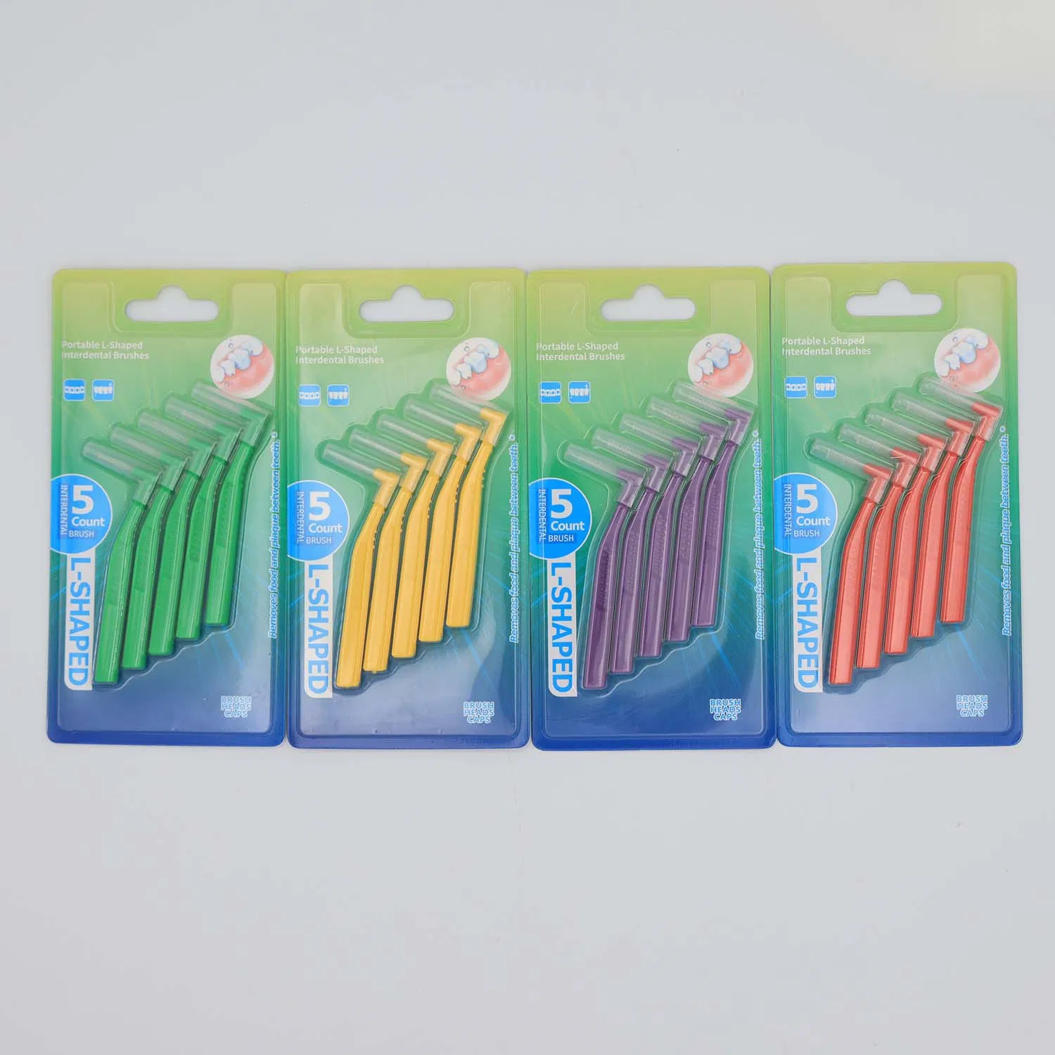 Interdental Brushes for Braces L- Shaped Angle Toothbrush Between Teeth and Gums Soft Bristled