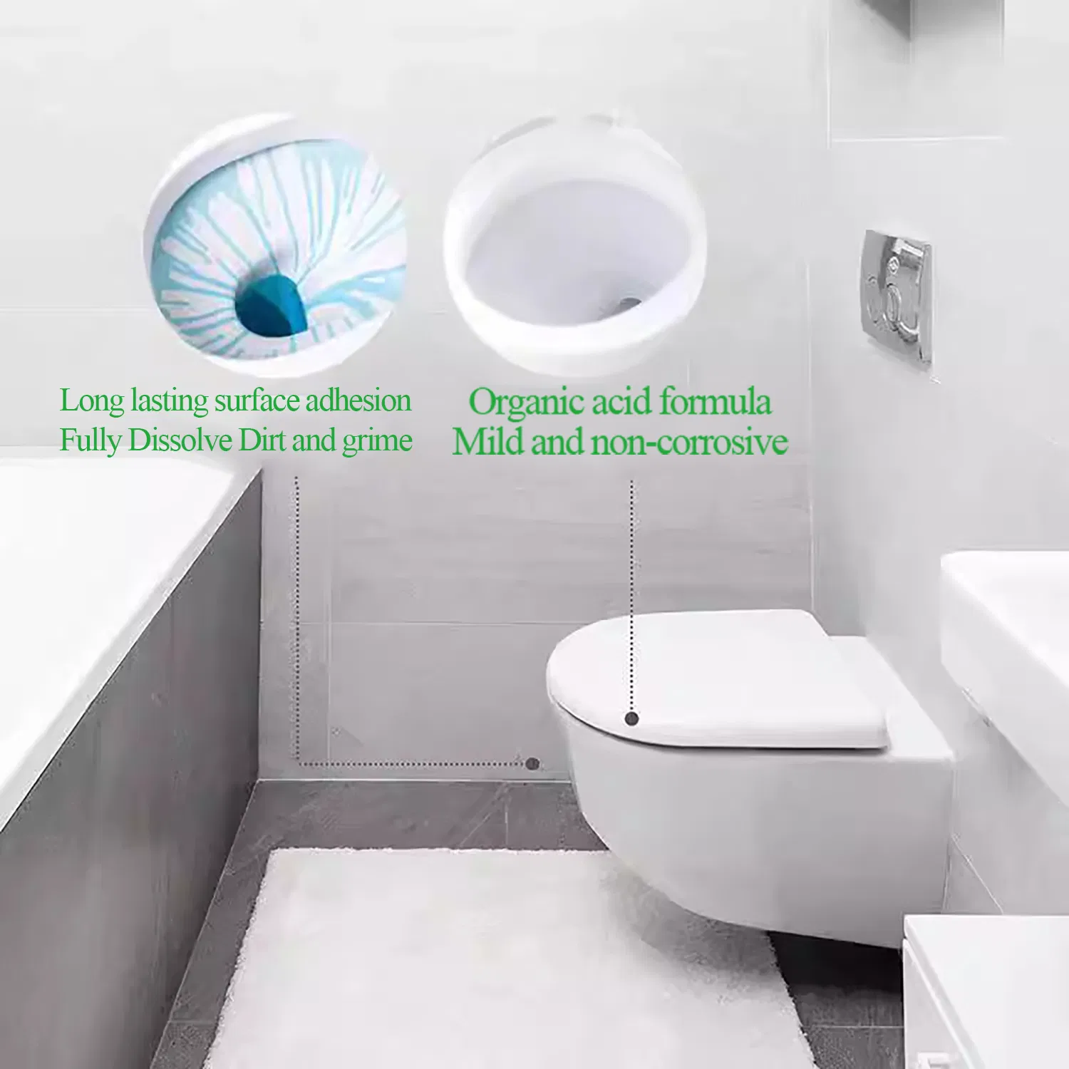 Premium Toilet Cleaning Solution with Strong Flushing Action