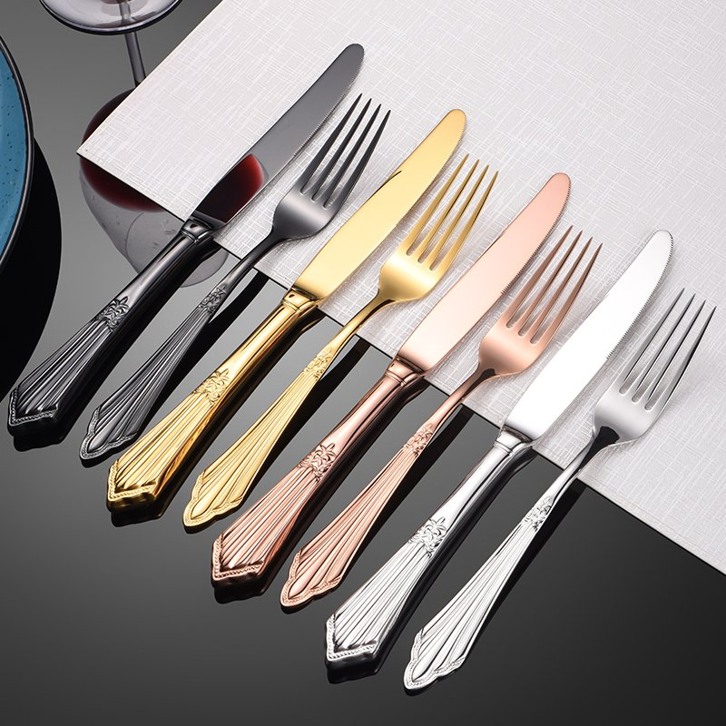 Stainless Steel Cutlery Set Royal Aristocratic High-Grade Forged Cutlery