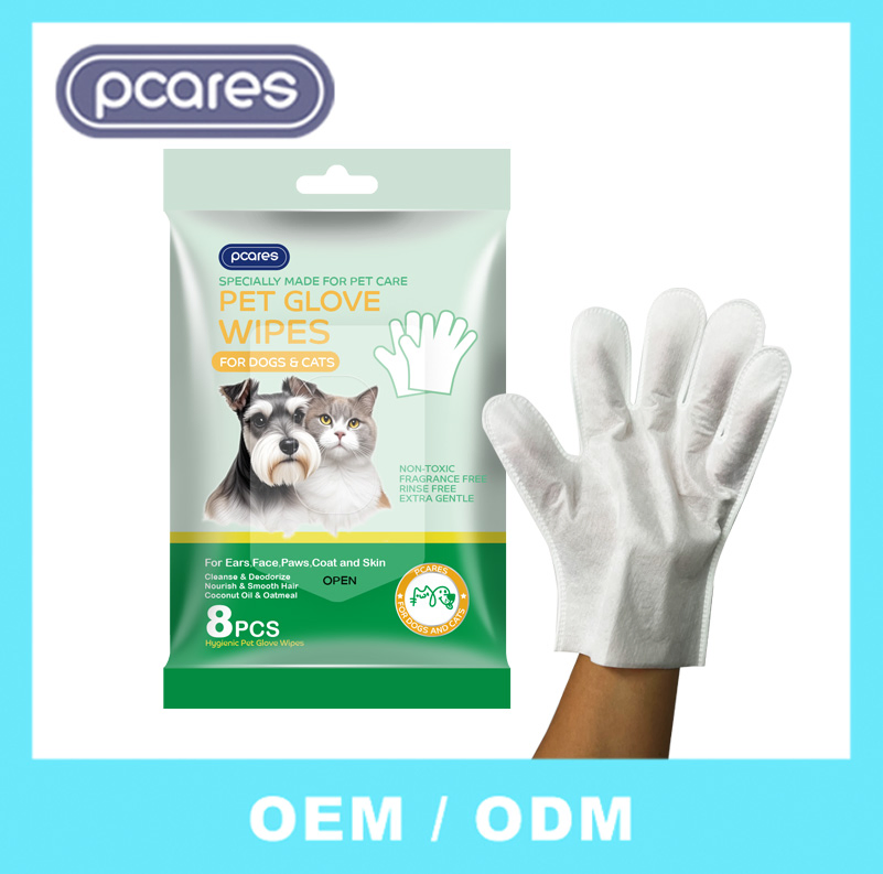Factory Customized Wet Wipes Production Lines Pet Full Body Clean Waterless Pet Cleaning Glove Wipes