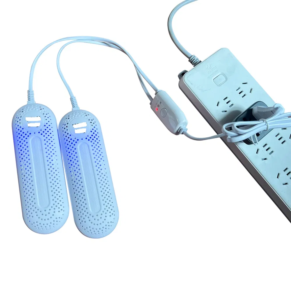 Euro Plug Shoe Dryer with Timer and Relaxing Purple Light Option