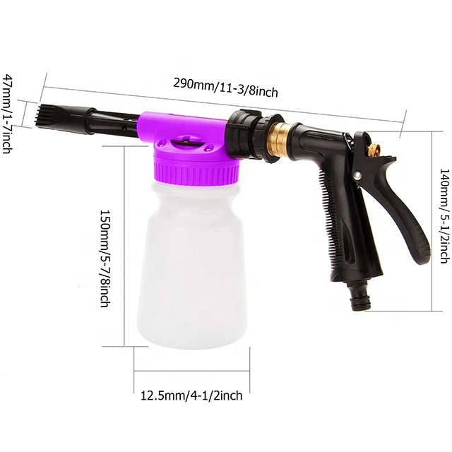 Foam Cannon Garden Hose End Sprayer Car Wash Snow Foam Gun