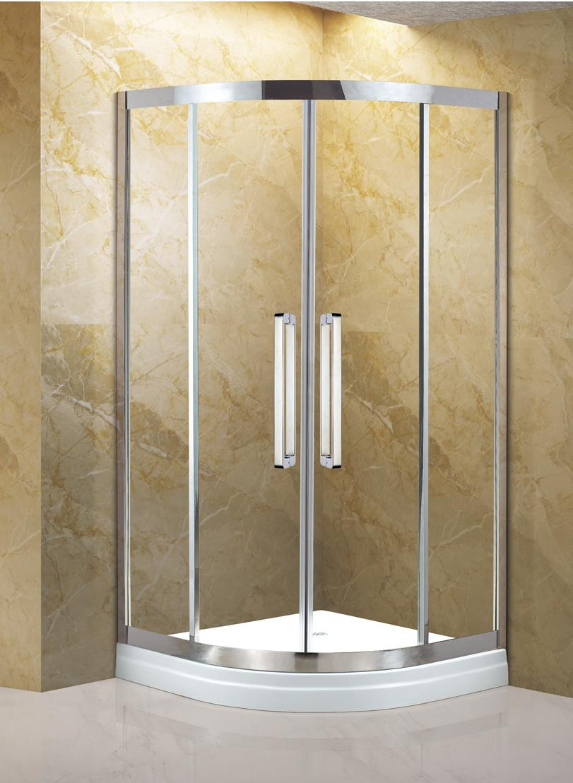 Premium-Antiscald Sliding Glass Customizable Bathroom Shower Door