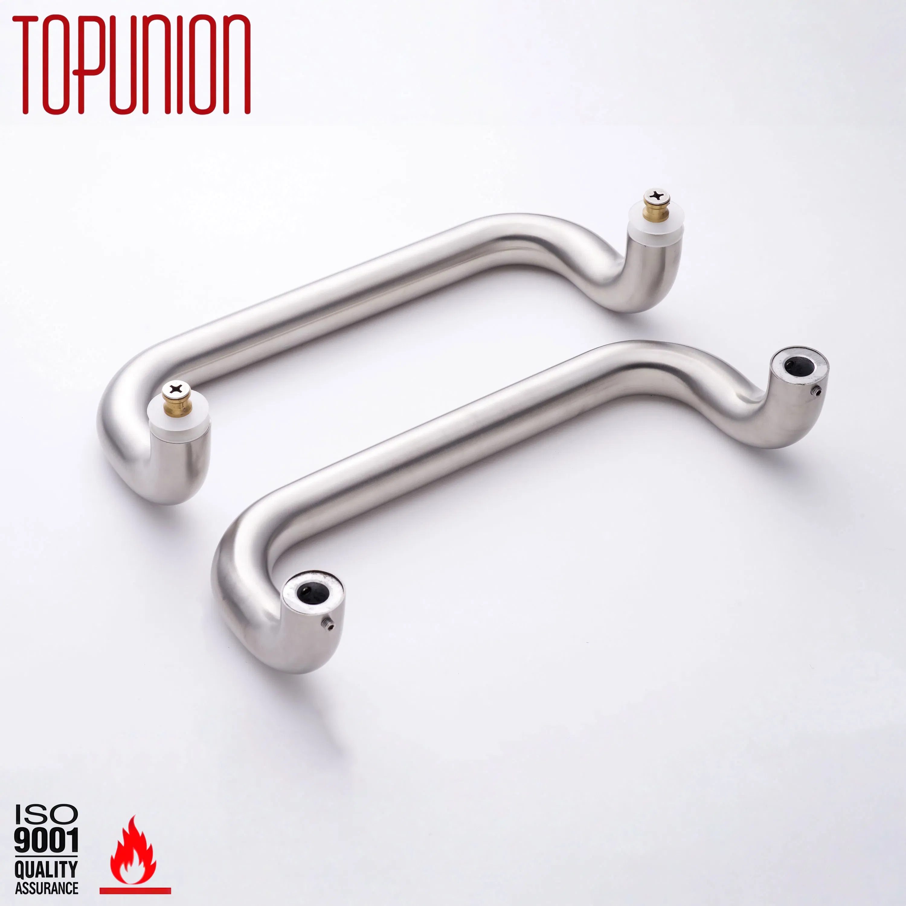 Glass Door Handle Double Sided Use Four Curve Design Professional Installation Guide