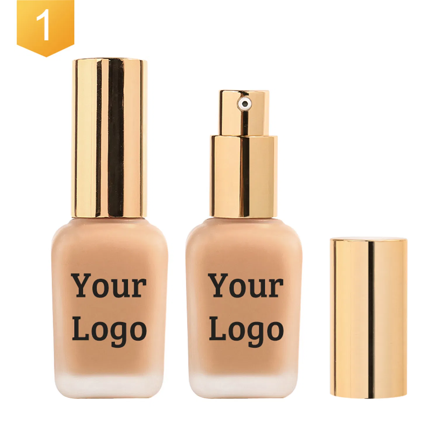 Large Capacity 10 Color Choice Square Bottle Makeup Liquid Foundation
