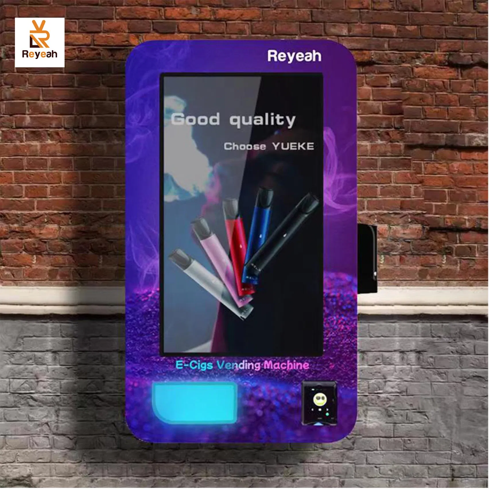 Small Wall Mounted Touch Screen Vapes Vending Machine for Tobacco with Card Reader