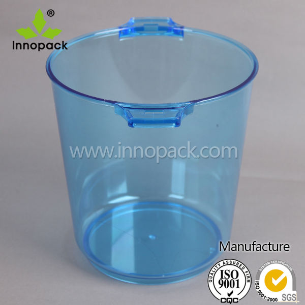 4L Round High Quality PS Clear Plastic Champagne Beer Ice Bucket