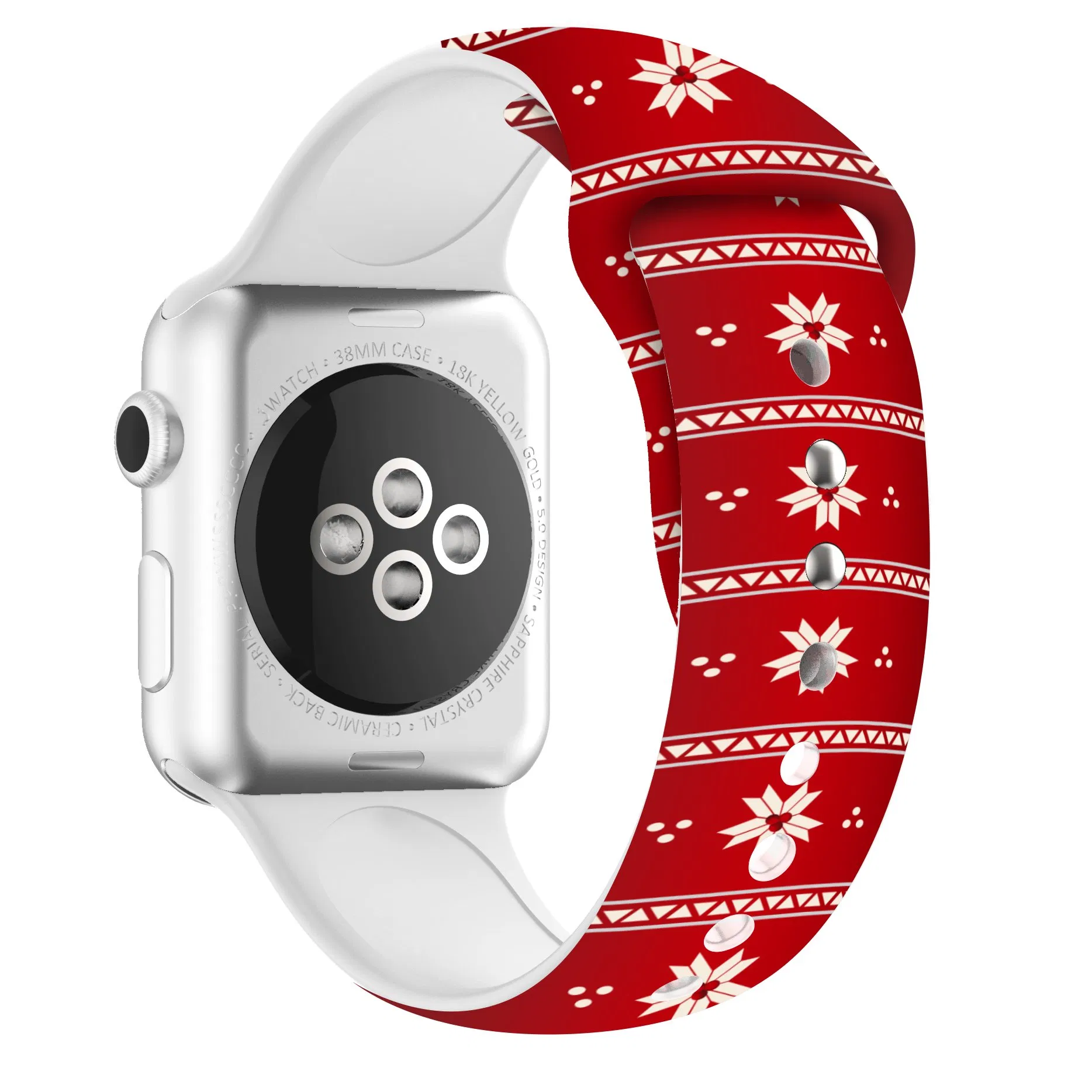 38/40mm 42/44mm Christmas Gift Silicone Smart Watch Wrist Band Replacement Bands for iWatch