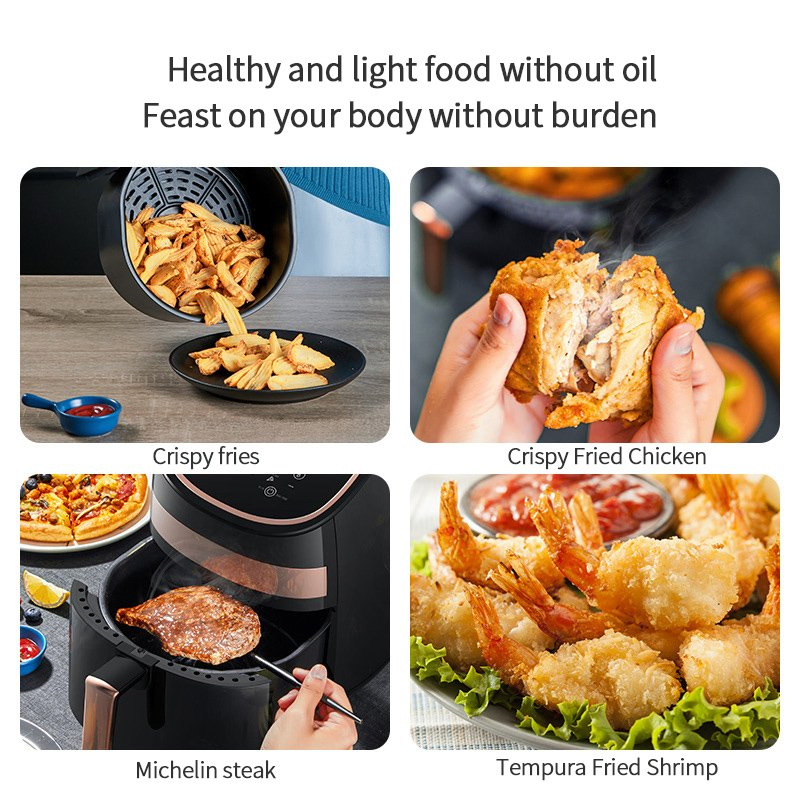 Air Fryer From Touch Screen Design Deerma Air Fryer