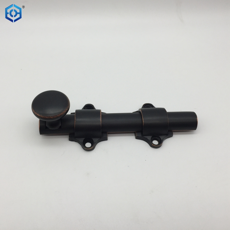 Black Heavy Duty Solid Brass Attic Latch Slide Bolt for Dutch Sliding Door