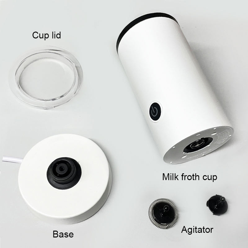 High-Function 304 Stainless Steel Milk Frother - 130ml Foaming, 240ml Warming!
