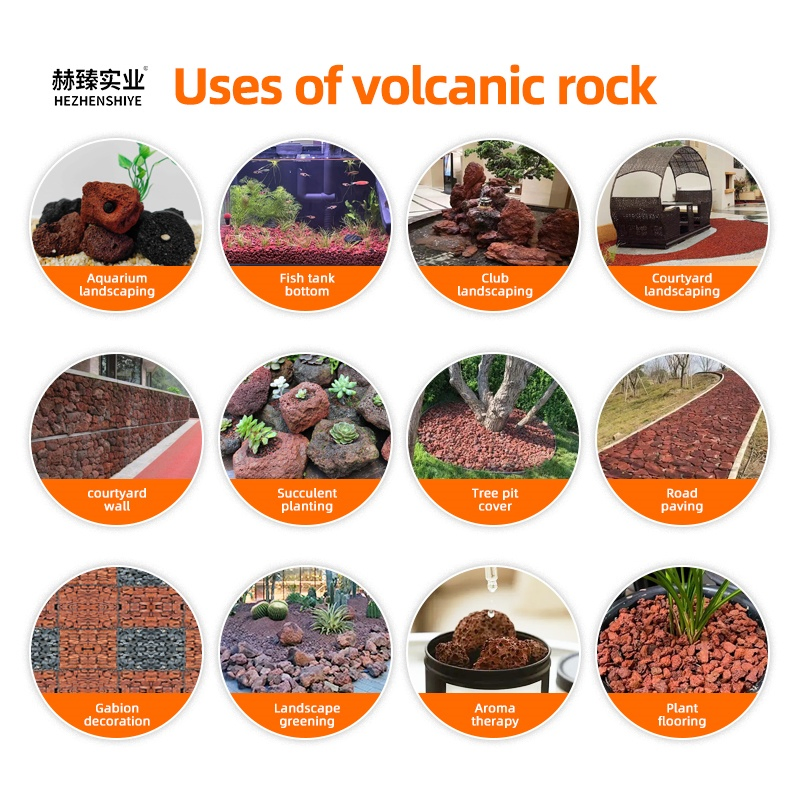 Volcanic Rock for Bridge Construction Fish Tank Decoration Sound Absorption Material Abrasive Material