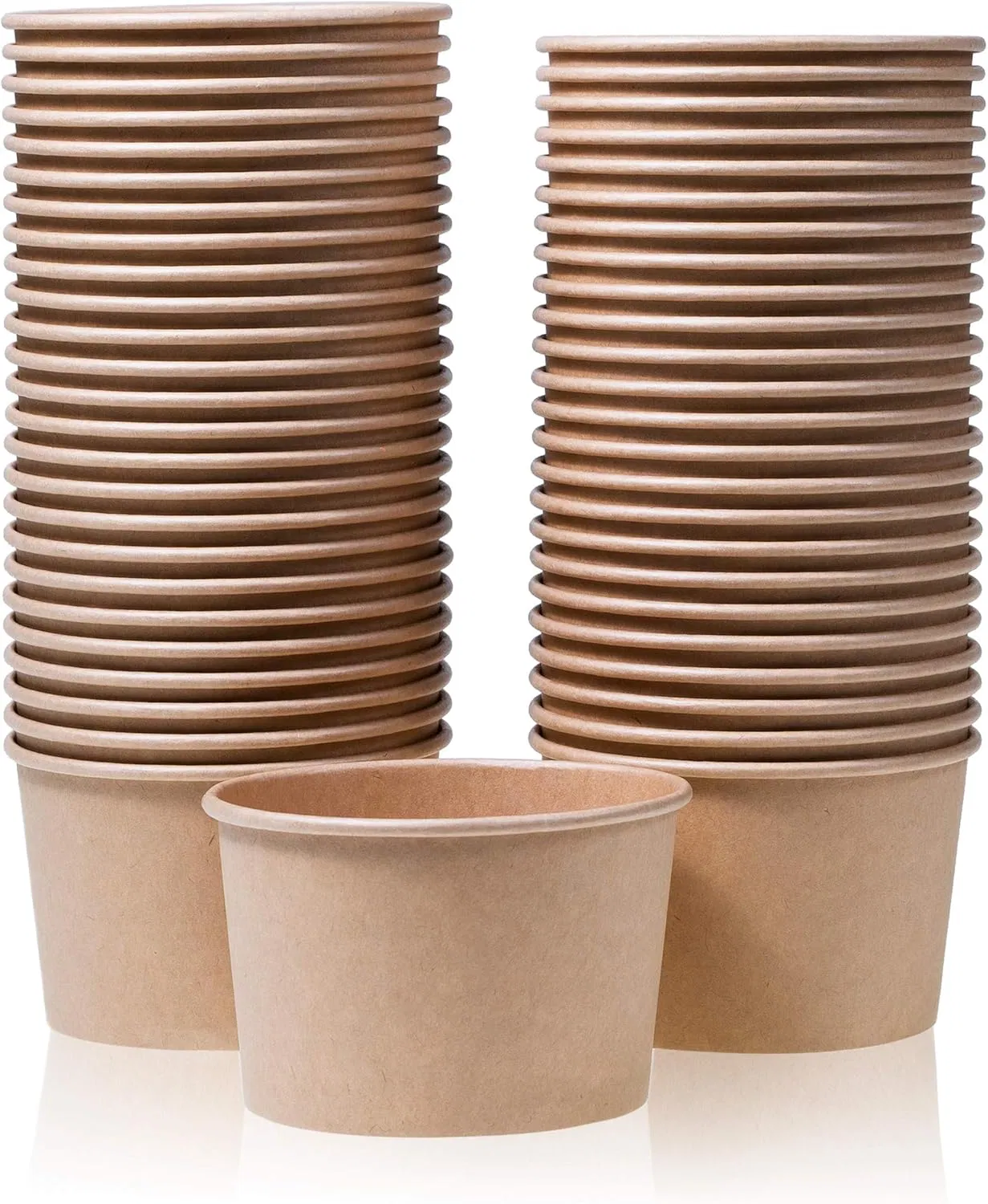 Eco-Friendly Compostable Disposable Kraft Paper Salad Bowl for Hot Cold Food
