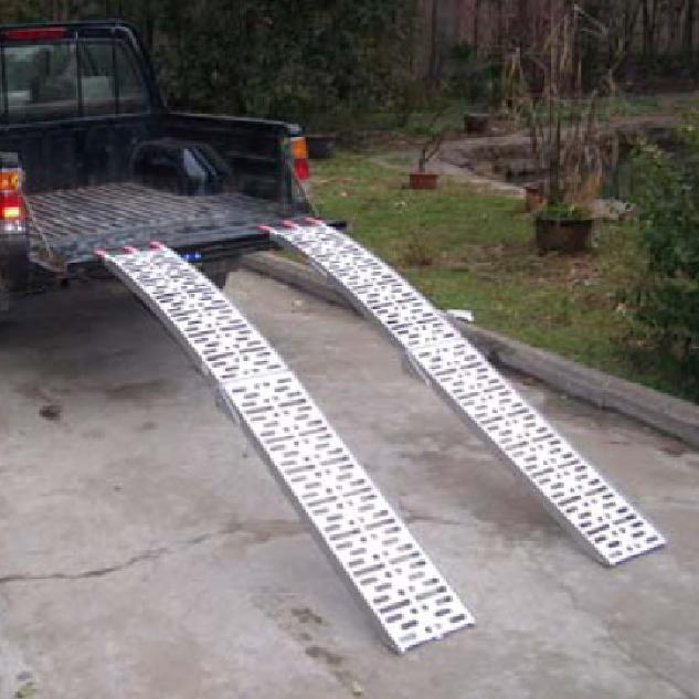 Складная алюминиевая рампа для погрузки мотоциклов и квадроциклов