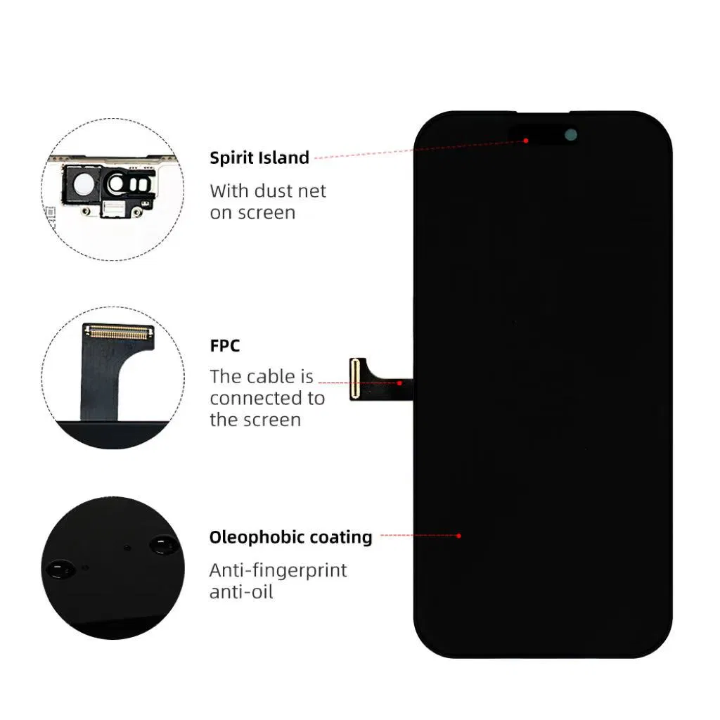 Premium Wholesale Amoled Screen Assembly for I Phone 15 PRO