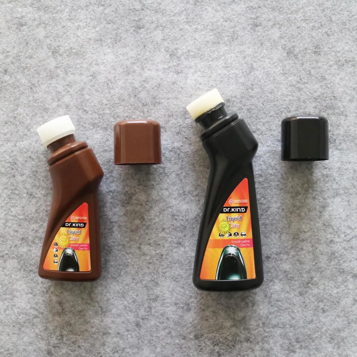 50ml and 75ml Waterproof Shining Shoe Care Black Color Liquid Shoe Polish