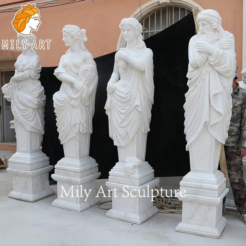 Greek Classical Outdoor Garden Decor Marble Figure Column