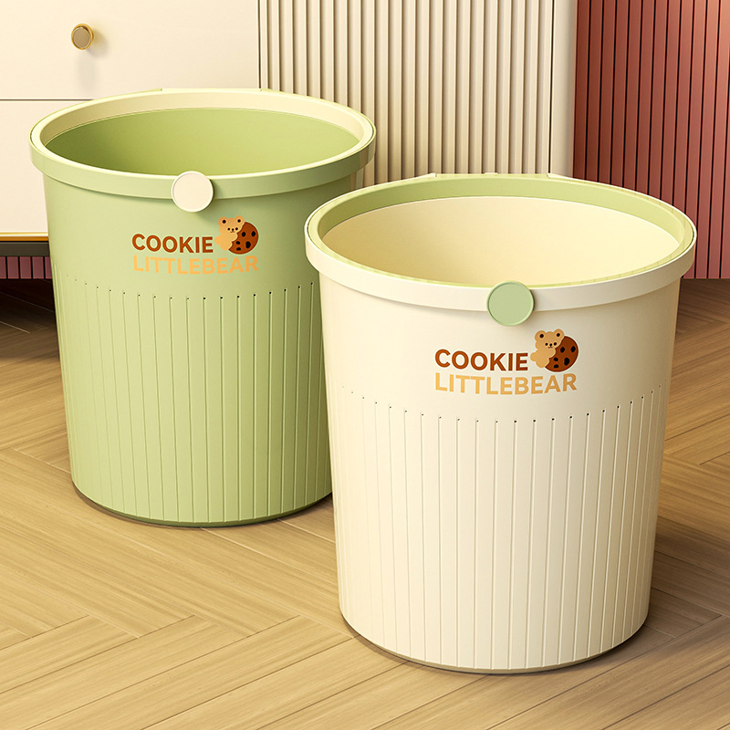 Luxury Creamy Trash Can: Perfect for Any Home Environment
