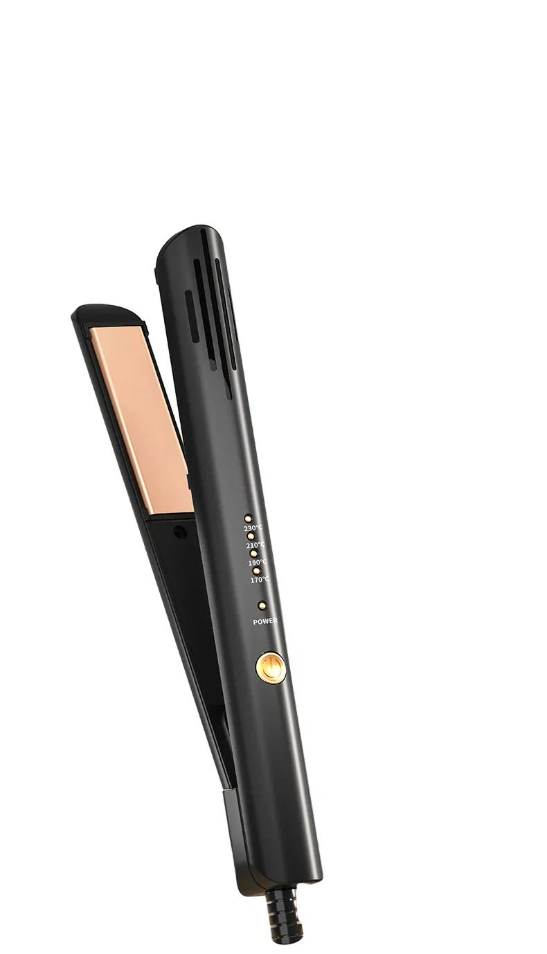 2-in-1 Hair Straightener and Curling Iron with Dual Voltage