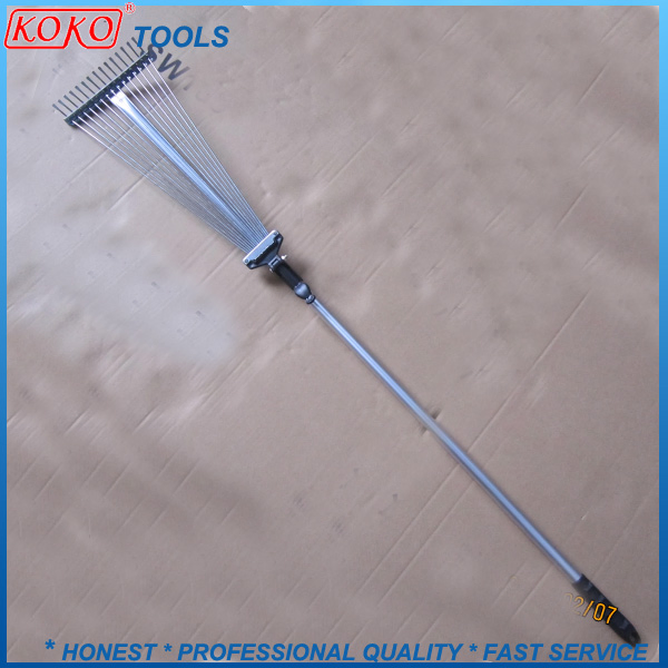 Adjustable Lawn Rake Chrome Plated with or Without Handles
