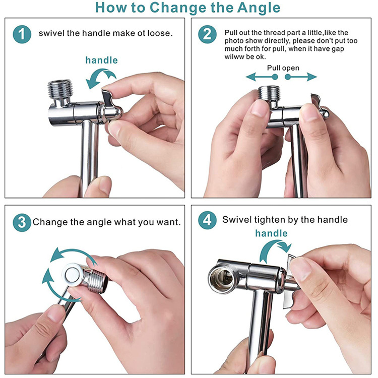 Sanipro Bathroom Faucet Accessories Stainless Steel Brass Top Spray Rain Shower Head Holder Adjustable Shower Extension Arm