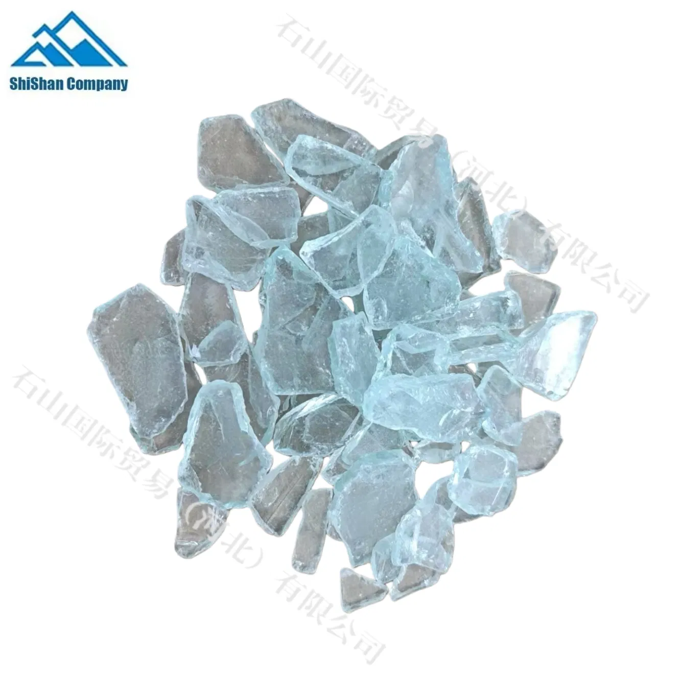 Clean Transparent Broken Glass Cullet, White Float Glass Used Directly Without Further Processing