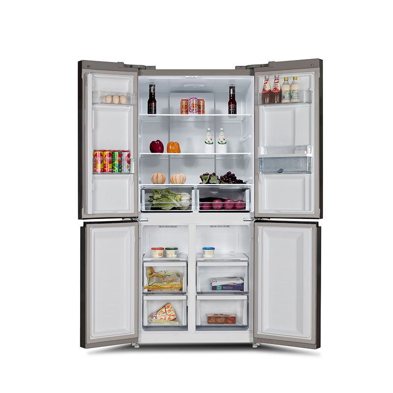 Wholesale Side-by-Side Double Door Household & Commercial Use Stainless Steel Refrigerator