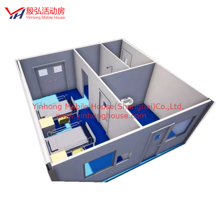 Mobile Homes Tiny Houses Prefab Building African 20FT 40FT Prefabricated Small Prefab Steel SIP Container Houses Fast Hospital