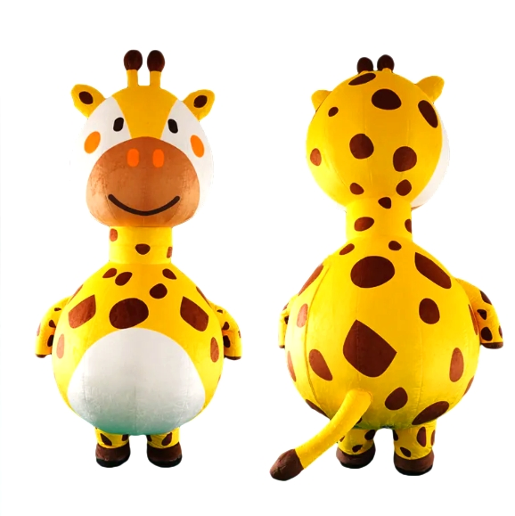 Giant Inflatable Giraffe Christmas Decoration for Festive Outdoor Displays