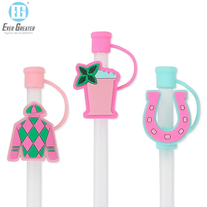 Customized Portable Silicone Spill Proof Straw Topper Compatible