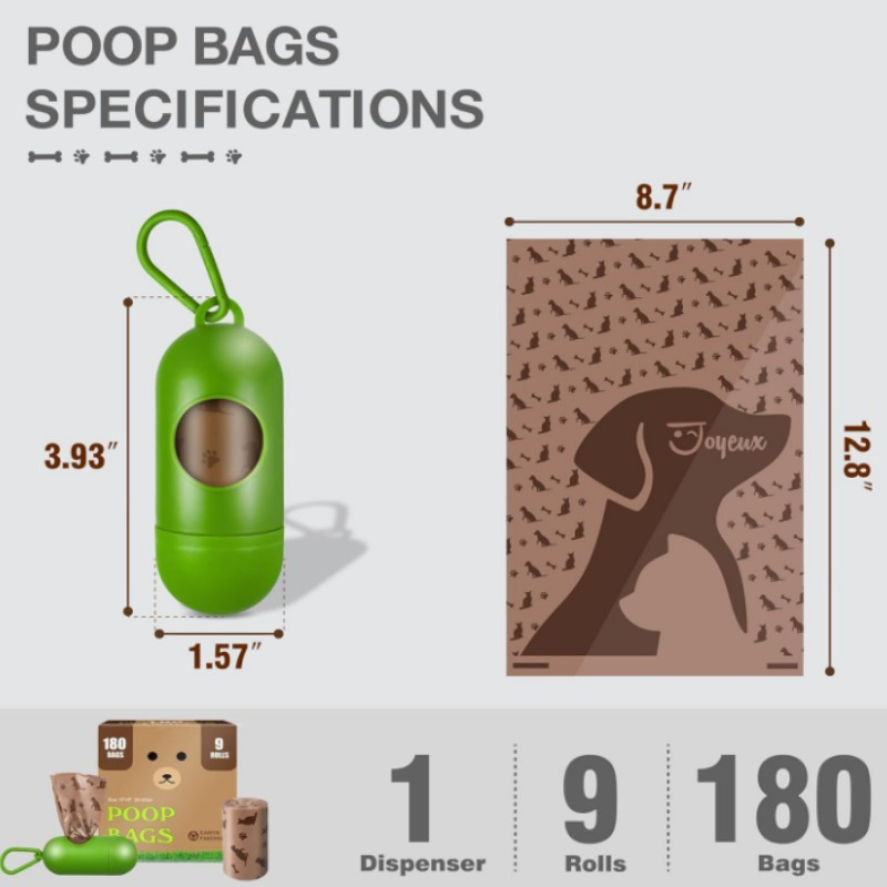 Large Extra Thick Doggy Waste Bags Unscented