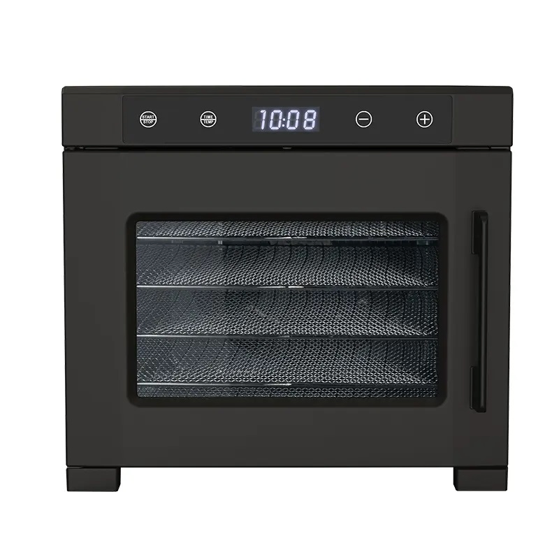 Professional Home Countertop Digital Stainless Steel 6 Trays Food Fruit Veggie Dehydrating Dryer Machine Dehydrates