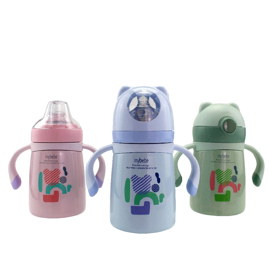 Wholesale 2 in 1 Stainless Steel 316 Childrenc Cute Kids Baby Water Bottle with Handle