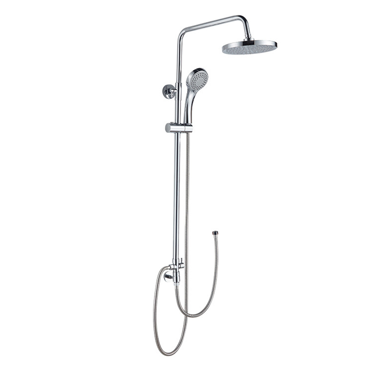 Sanipro High Quality Wall Mount 304 Stainless Steel Bath Shower Faucets Simple Dual Function Shower Column Set for Bathroom