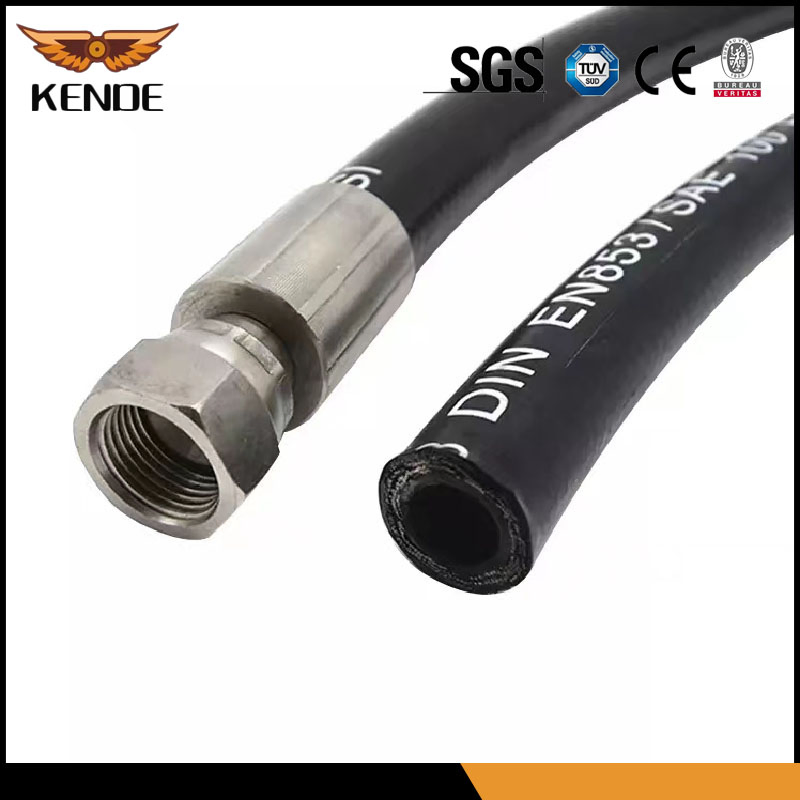 Гидравлический резиновый шланг высокого давления черный