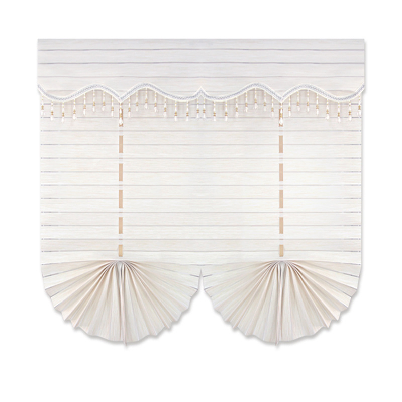 Keshang Indoor Fan Shaped and Screen Roman Blind