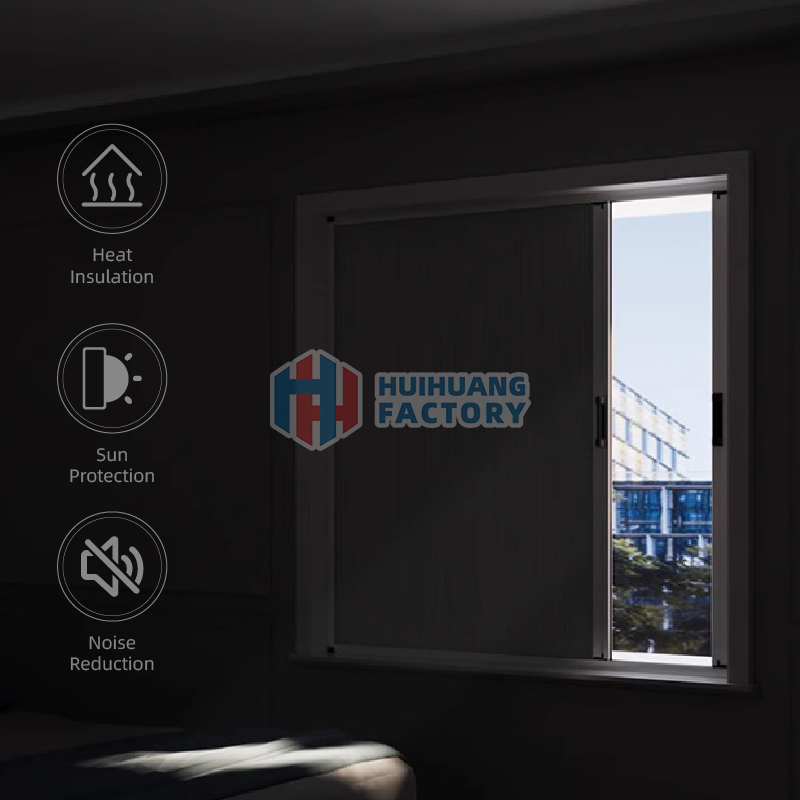 Aluminum Honeycomb Blind and Mosquito Mesh Double Side Open