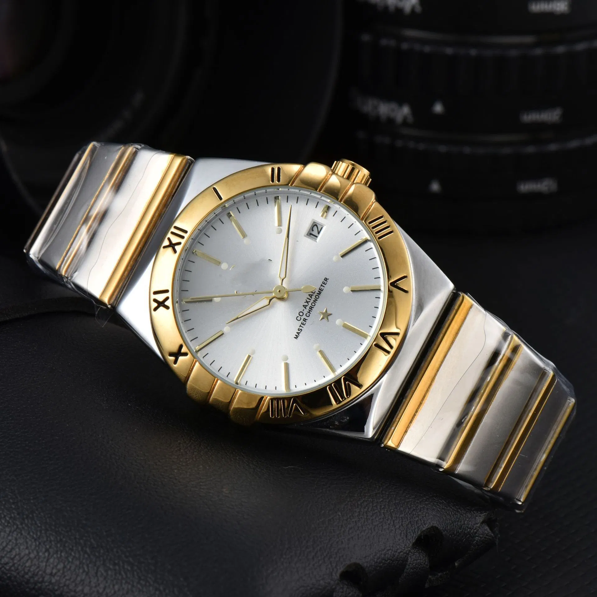 Hot Selling Moissanite Automatic Mechanical Watches Super Clone 1: 1 Silver Gold Clock Men's Business Luxury Gift Best Swiss Watch