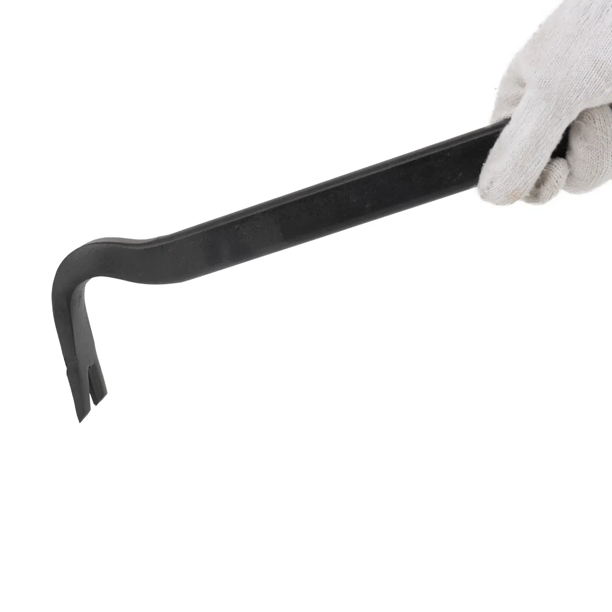 18" Wrecking Bar, Heavy Duty Pry Bar with Beveled Chisel End and Forged Carbon Steel for Prying, Lifting and Pulling Nails