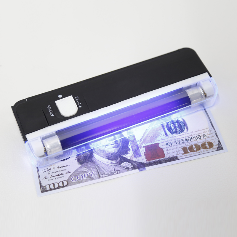 DC-01 Portable banknotes detector tools With a LED light bulb on side