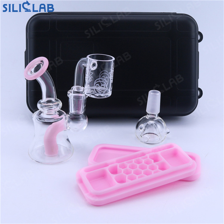 Women Glass Smoking Pipe DAB Rig Oil Burner Tobacco Set