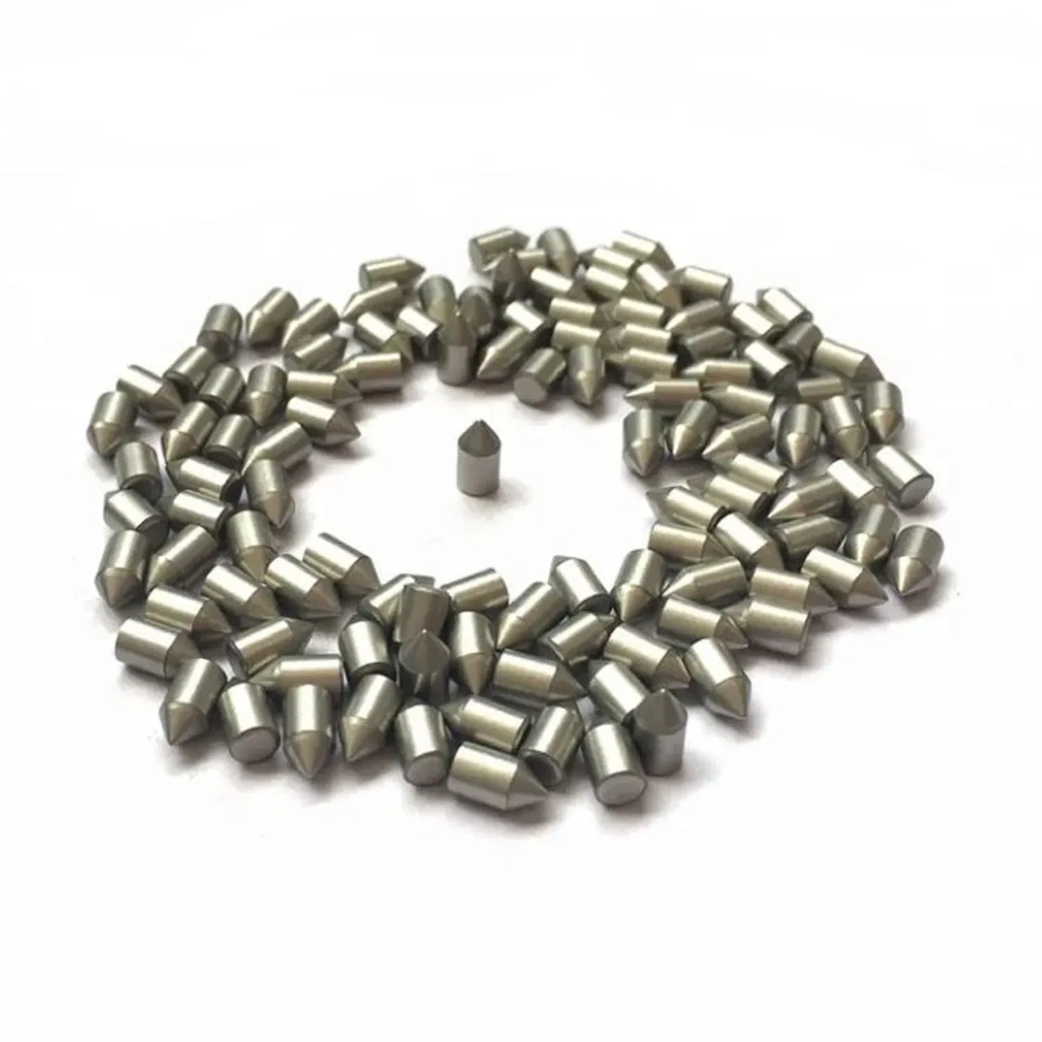 Round Mill Hard Metal Carbide Power Tool Parts Sand Blasting Finish Grounded